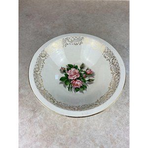Georgian China 22KT Gold Tudor Rose  Vintage Bowl